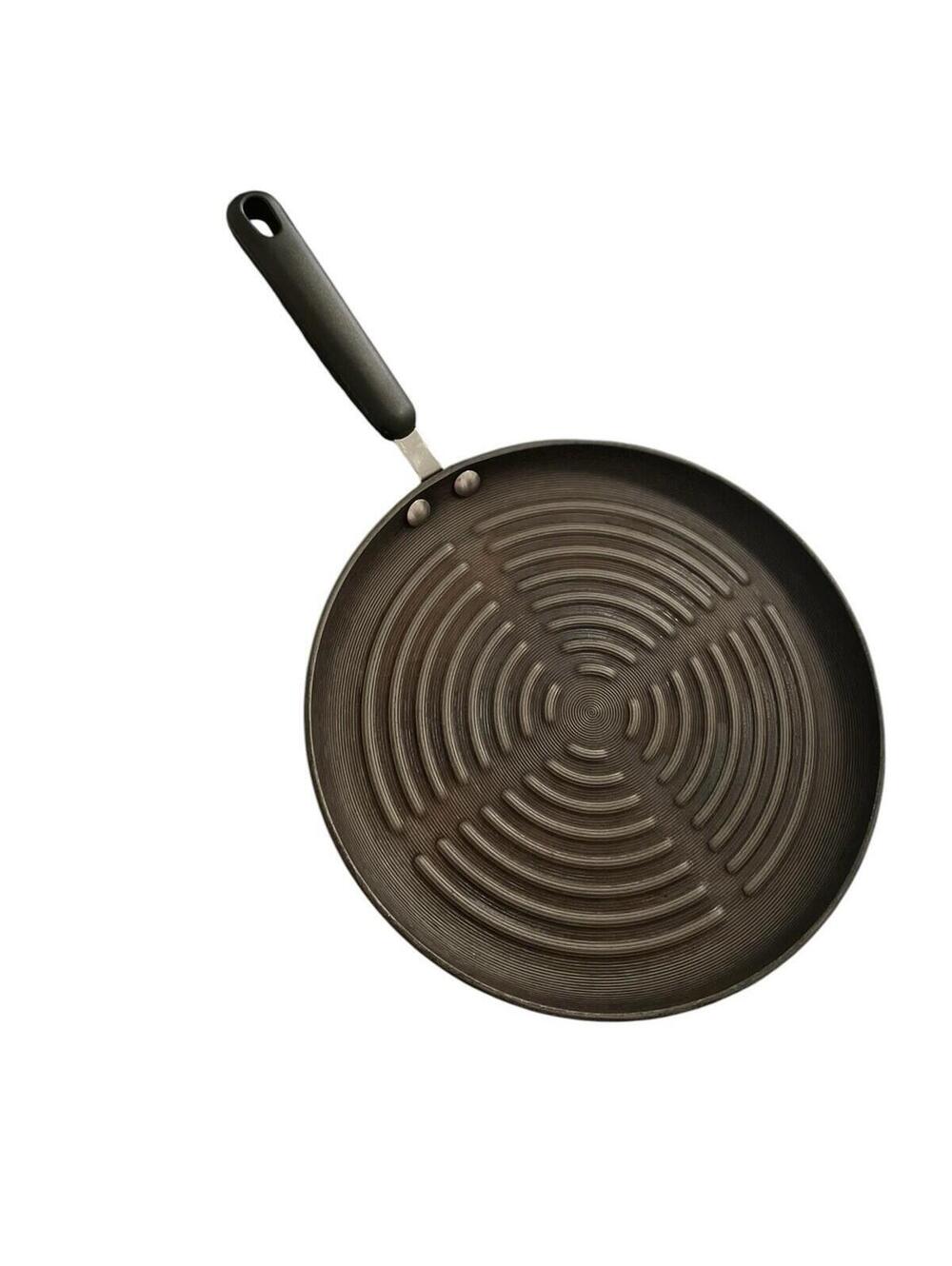 Circulon 12” Hard Anodized Nonstick Round Griddle Pan Skillet Black 30cm w/ Lid